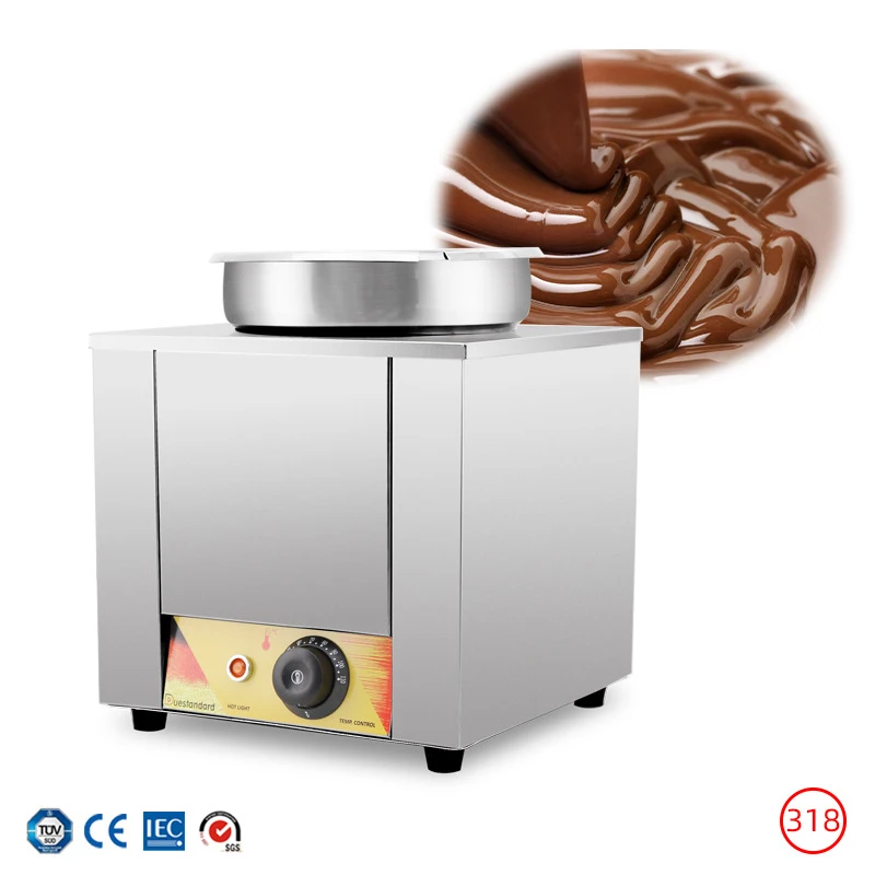 #*forCommercial Food Warmer 7L Chocolate Melting Pot Cylindrical Electric Heating Melter Canteen Restaurant Sauce Warmer