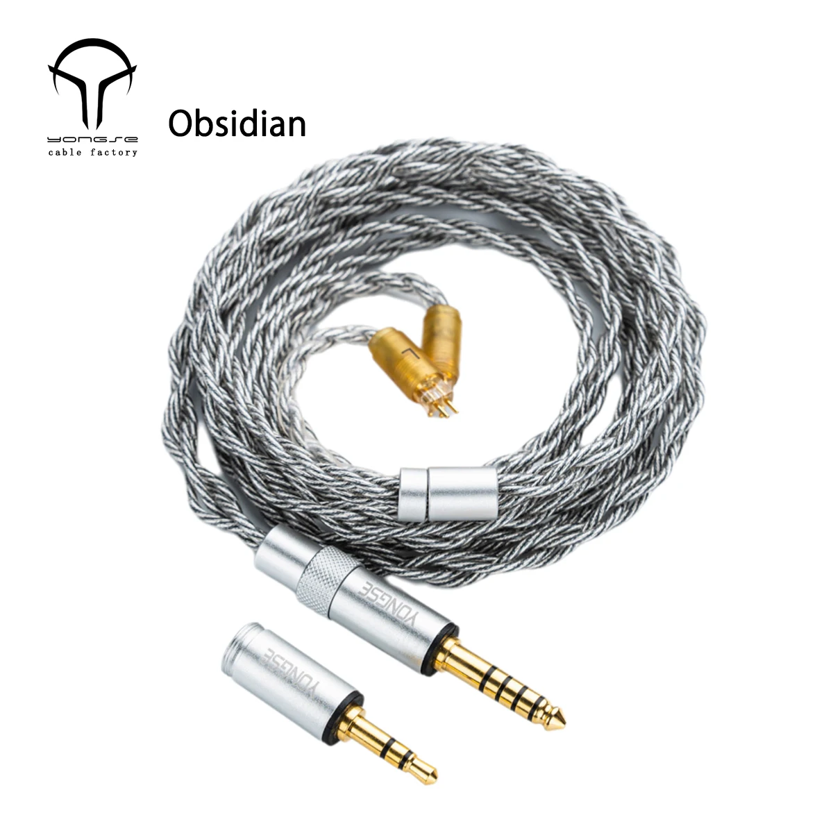 Angelears X Yongse Kabel BlackMamba Lucky Bag HiFi Versilbertes Monokristallines Kupfer Kopfhörer-Upgrade-Kabel – Detail 5