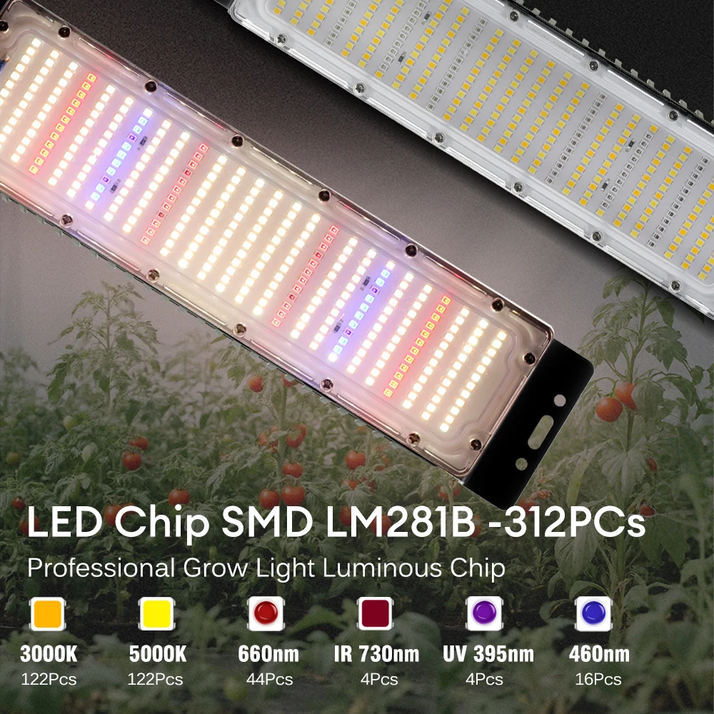 50 واط الطيف الكامل مجلس الكم AC110V 220 فولت LED مصباح النمو لإضاءة نمو النباتات المائية الدفيئة #3