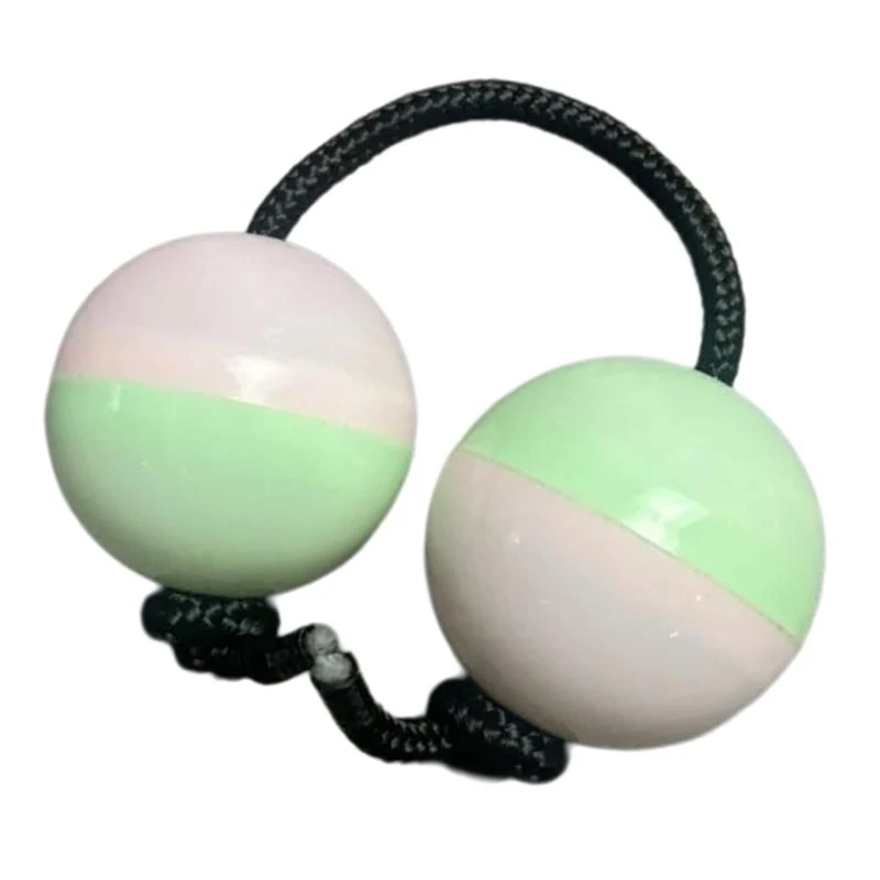Aslatua African Shaker Rattle Double Gourd Polyrhythmic Single Hand Percussions Instrument Rhythmic Ball for Kids Adults