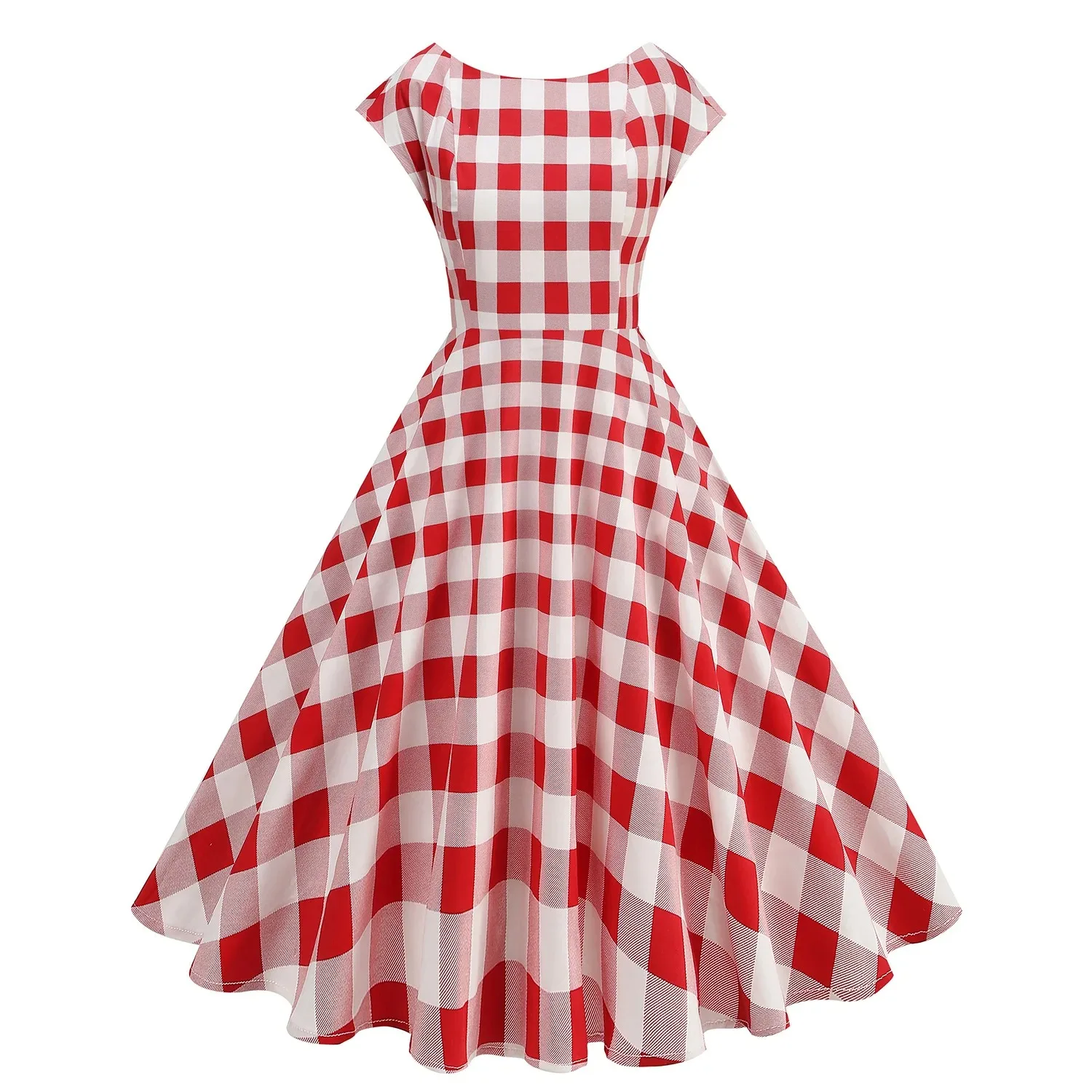 Robe rose rétro à la mode, robe britannique sans manches à carreaux, robe sexy cintrée à la taille pour dames, robes de mariée pour femmes, automne