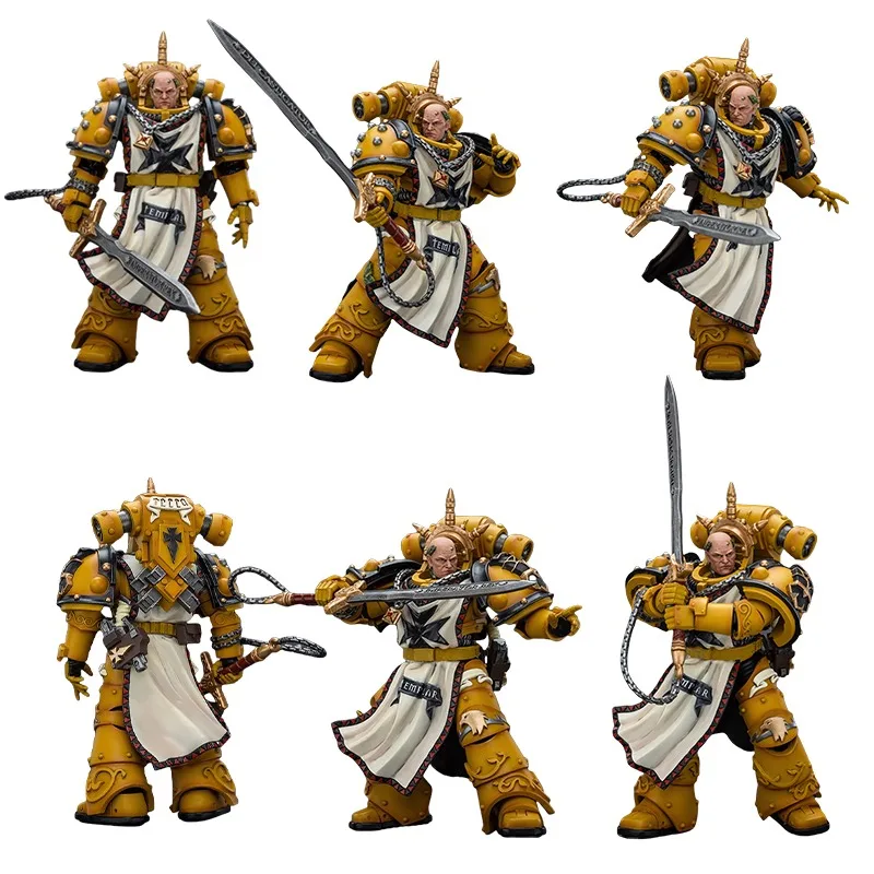 

JOYTOY Dark Source Warhammer:Horus Heresy-Imperial Fists Legion First Captain Sigismund1:18 Полностью шарнирная фигурка в масштабе