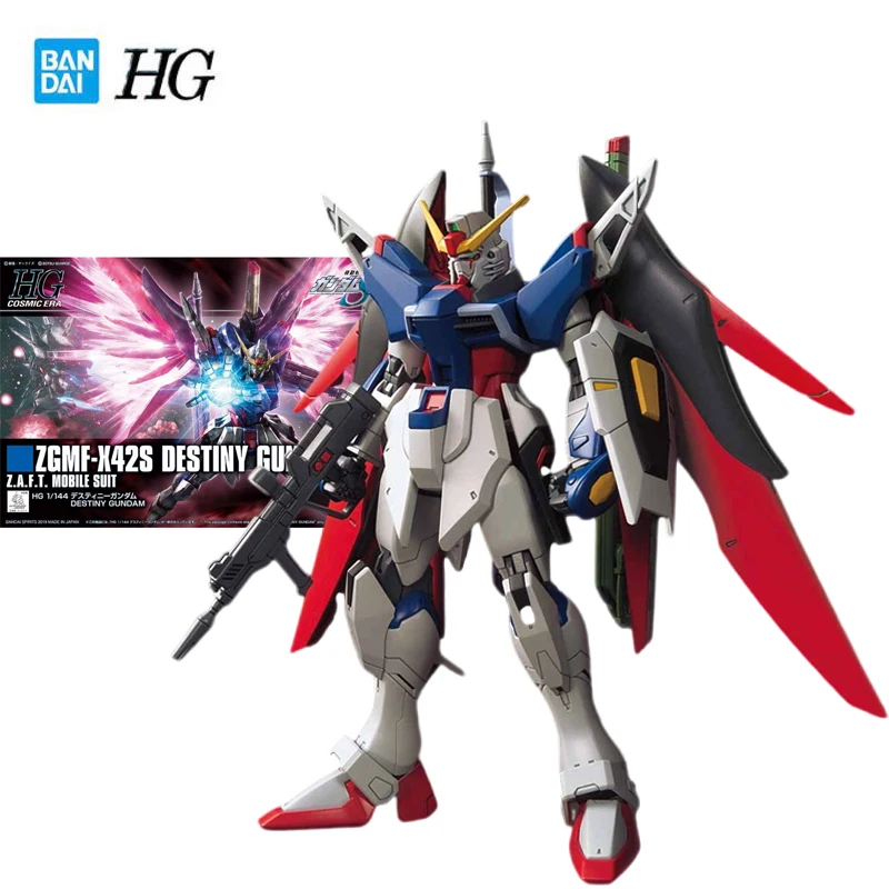 

Bandai Genuine Gundam HGUC Series Model Garage Kit 1/144 Anime Figure ZGMF-X42S DESTINY Boy Action Assembly Toy Collection Model