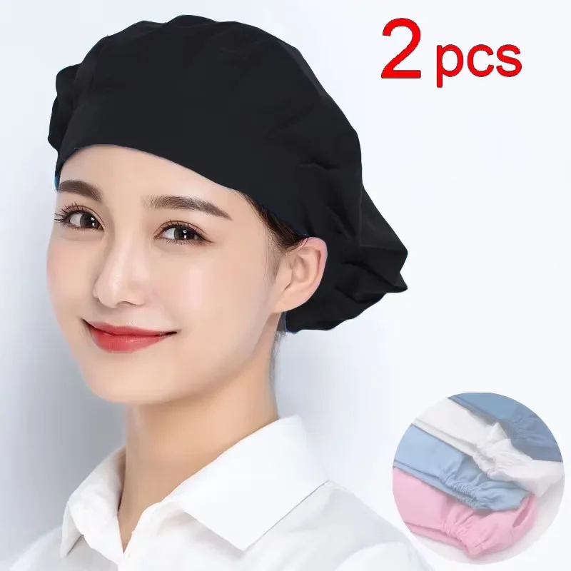 Bakery Baking Workshop Work Hat Canteen Catering Bundled Hair Dust proof Work Headband Chef Cap Food Service Cook Hat