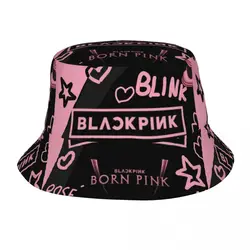 Black Pink Art Bucket Hats for Girl Summer Field Hat Stylish Lightweight for Hiking Fishing Cap Boonie Hat