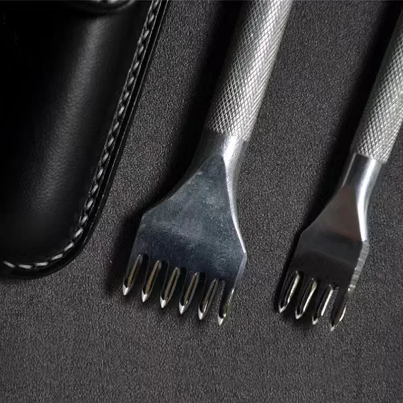 Olive chopping, fine grinding and changing chopping, fine polishing and sharp between teeth, handmade DIY leather punching