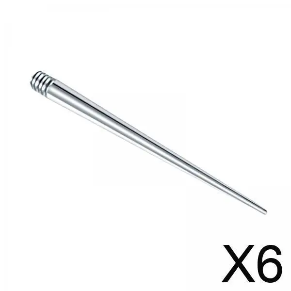 

6xThreaded Taper for Threaded Jewelry Piercing Tool Stainless Steel for Ears