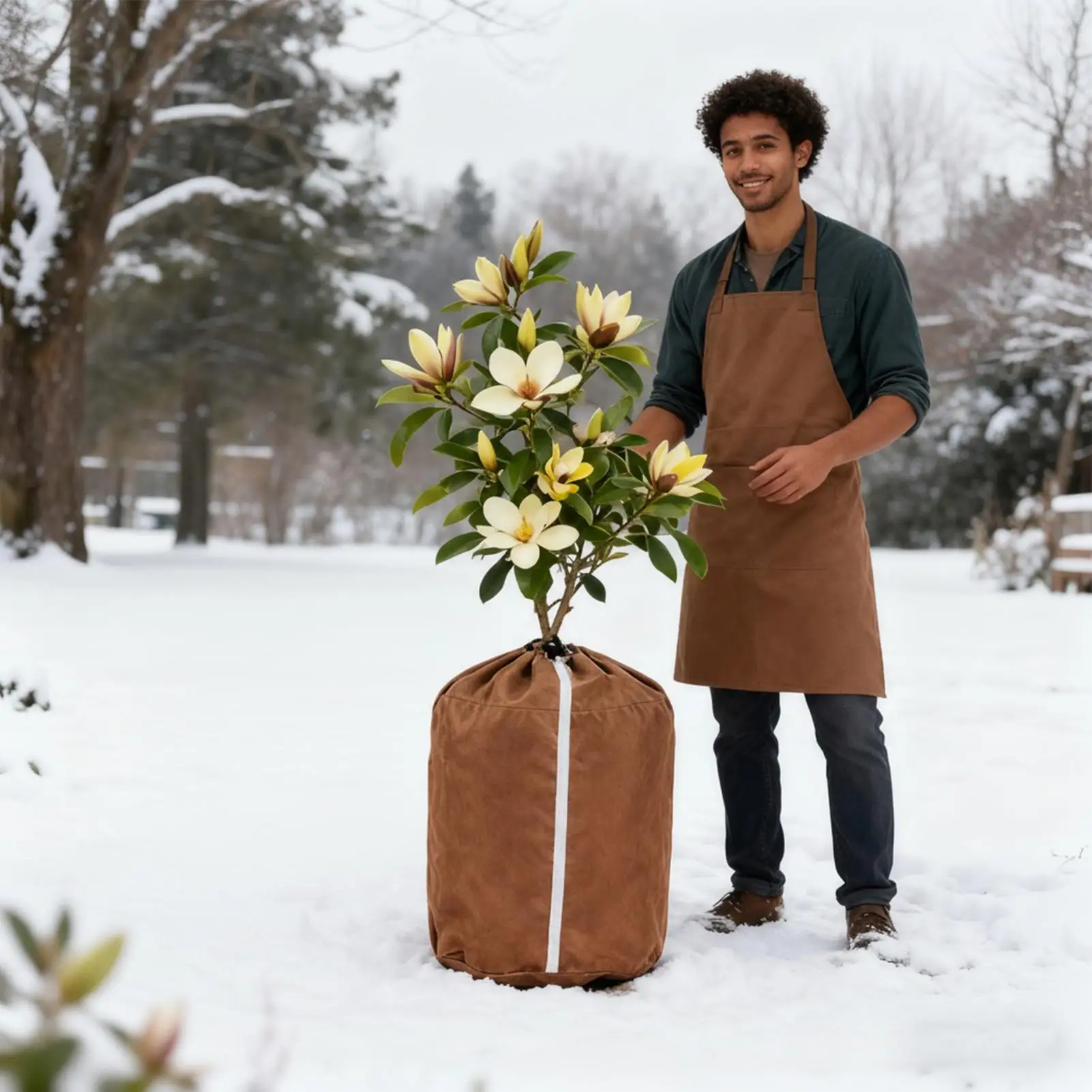 Морозные тряпки для уличных растений, одеяло, солнцезащитный козырек, дышащие морозные чехлы для уличных растений, садового дерева, розы, куща