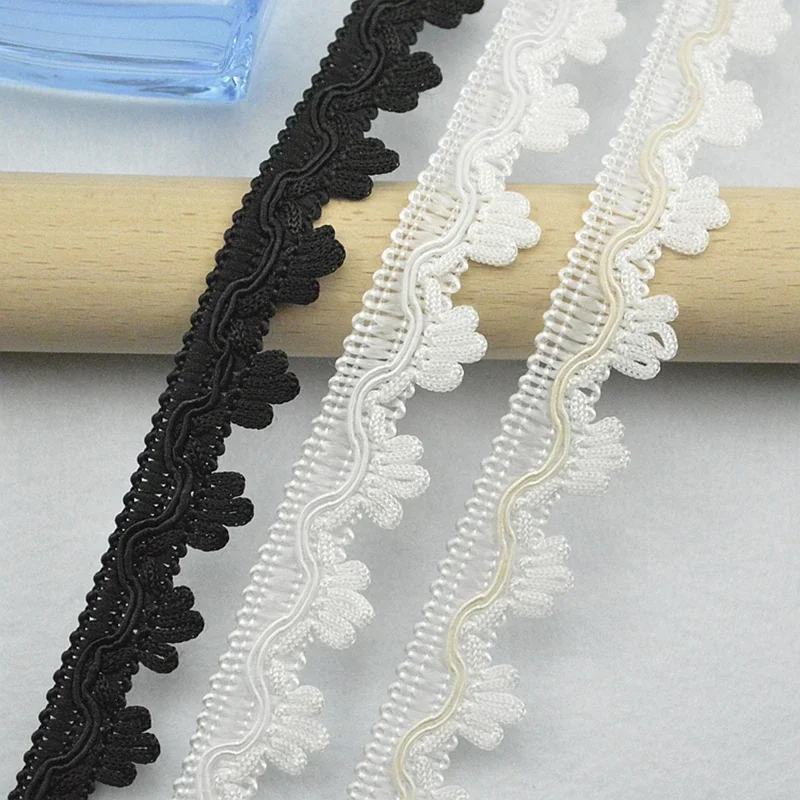

3Meters/118.11In Per Pack of New Clothing Accessories, Lace Supplies, Delicate Lingerie, Hair Accessories, Black and White Three
