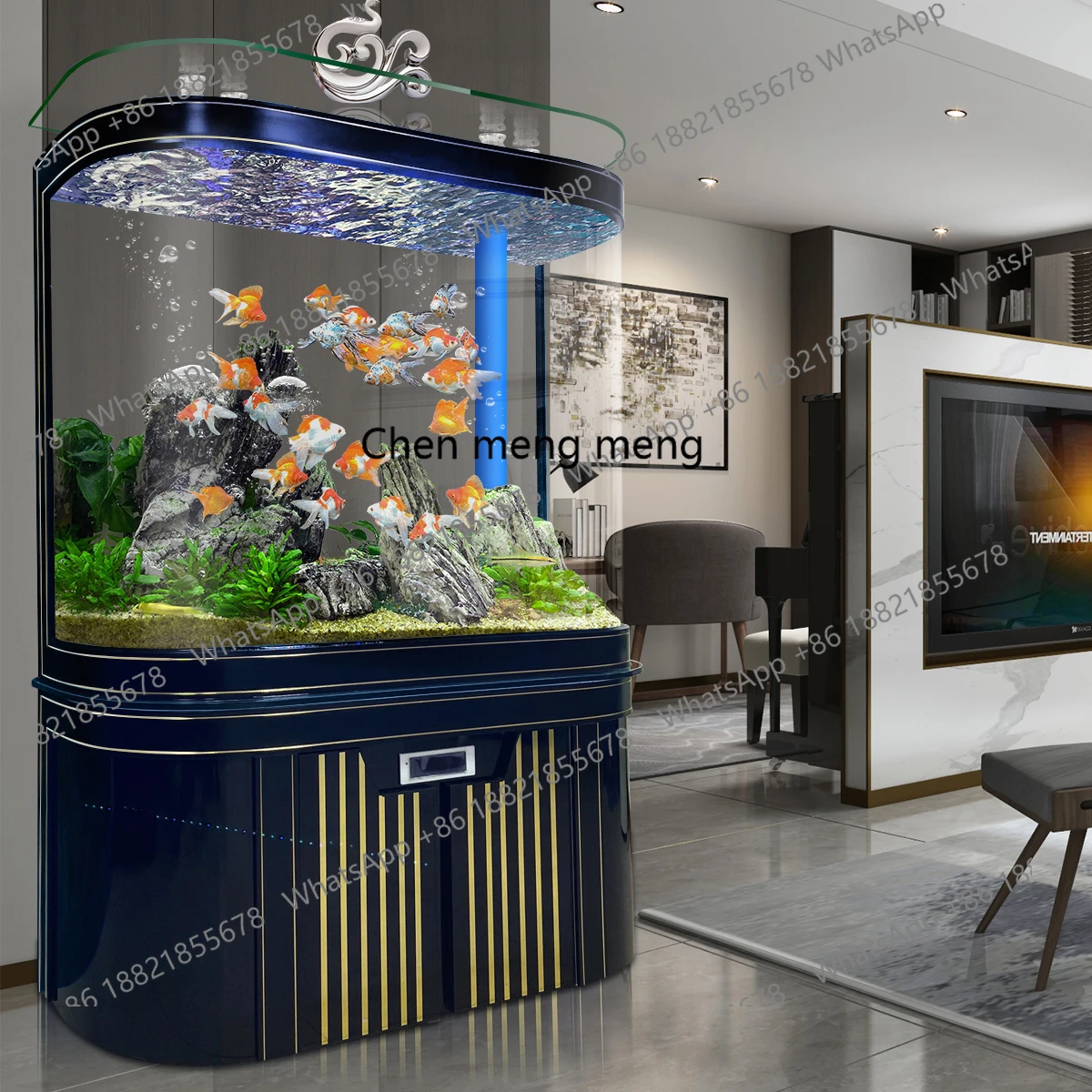 

No water change household fish tank living room large automatic self-circulation ecological lazy golden fish tank bottom filter
