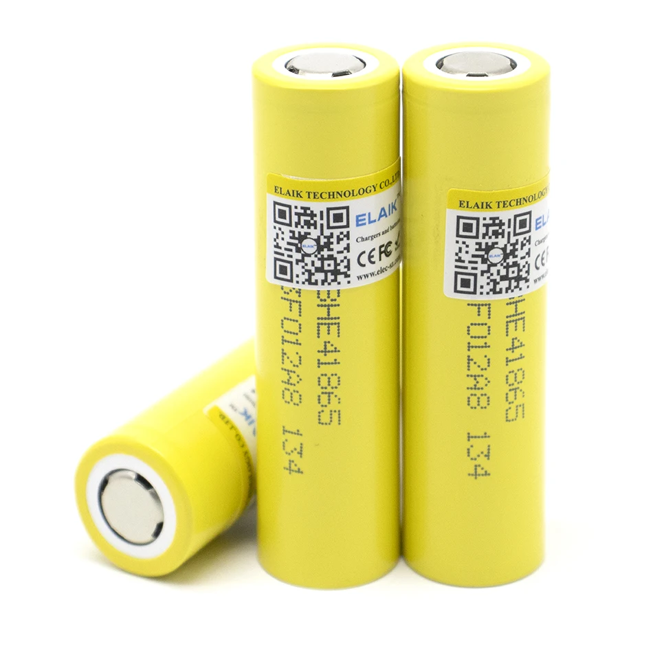 Batería recargable de iones de litio HE4 para linterna de juguete, 1-20 piezas, 18650, 3,6 V, 2500mAh, máx. 20A, 35A