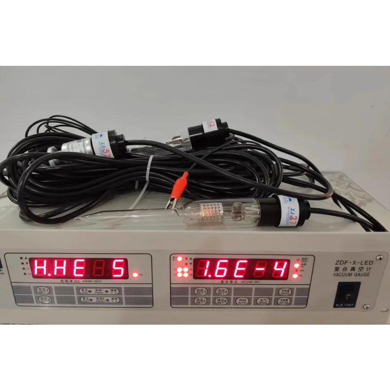 مقياس الفراغ المقاوم التأين الحراري، متوفر مع شفة زجاجية لأنبوب الفراغ #2