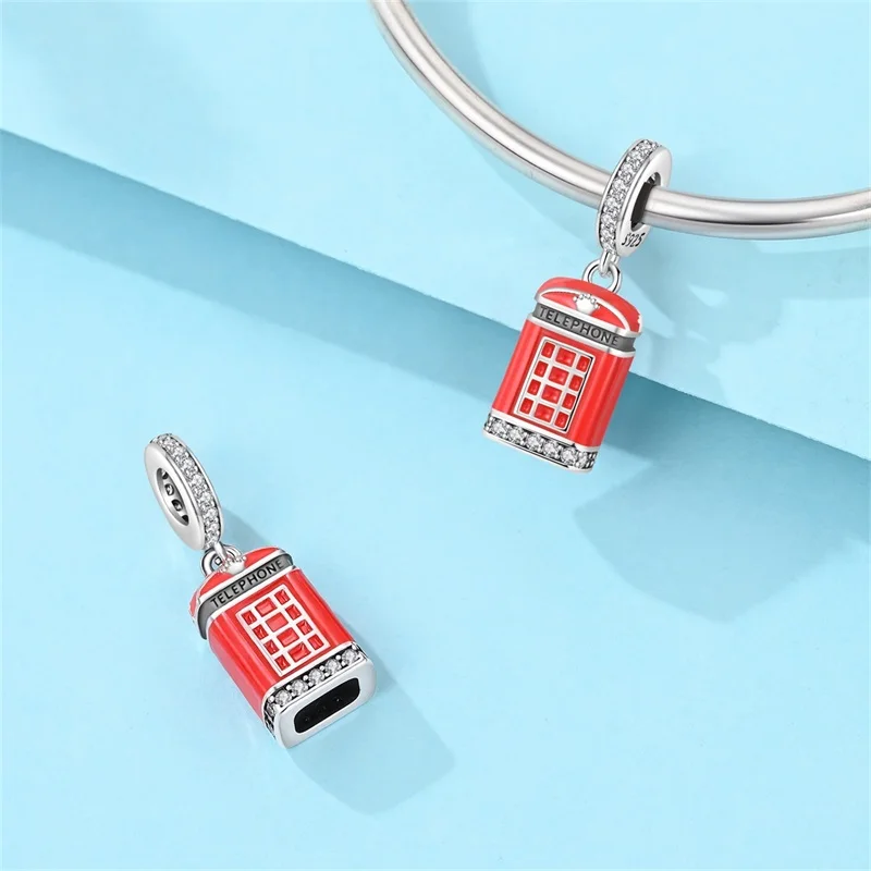 925 Sterling Silver Travel Around The World Beijing Paris Milan Charms Pendant For Women Fit Original Bracelet DIY Jewelry Gifts view 5