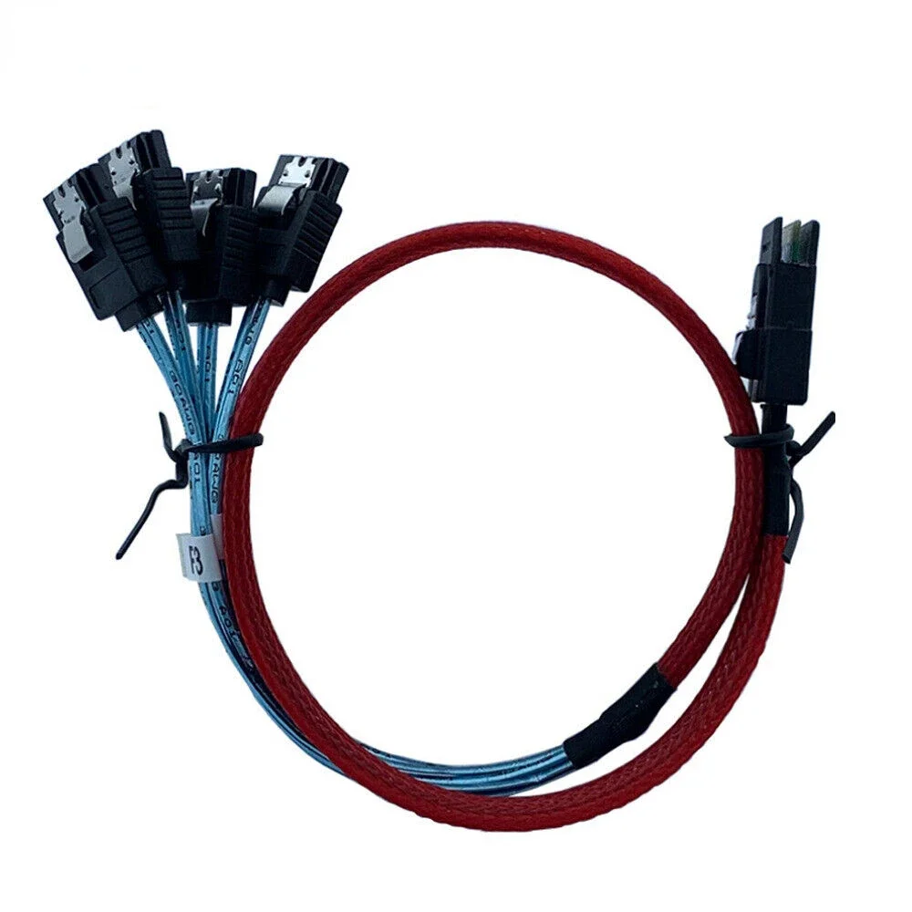 Hochgeschwindigkeits-SATA-Verbindungskabel MINI SAS SFF-8087 auf 4 Ports für Server