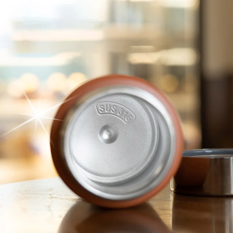 Kompakter Mini-Isolierbecher mit hohem Farbwert, leichter Outdoor-Tragebecher, Büro-316-Liner-Trinkbecher