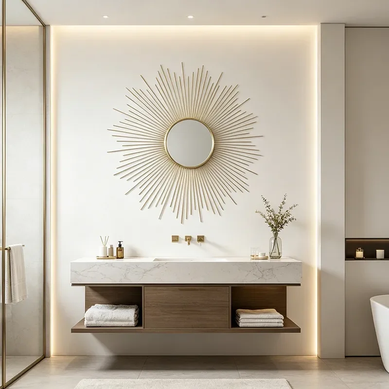 for Hotel Lobby Wall Decoration Sunglasses Home Living Room Background Wall Hanging European Corridor Aisle Creative Mirror