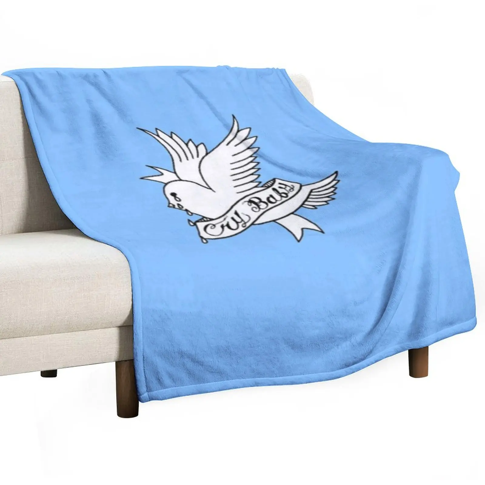 

Crybaby Lil Peep Classic T-Shirt Throw Blanket Quilt Plaid Shaggy Luxury St Blankets