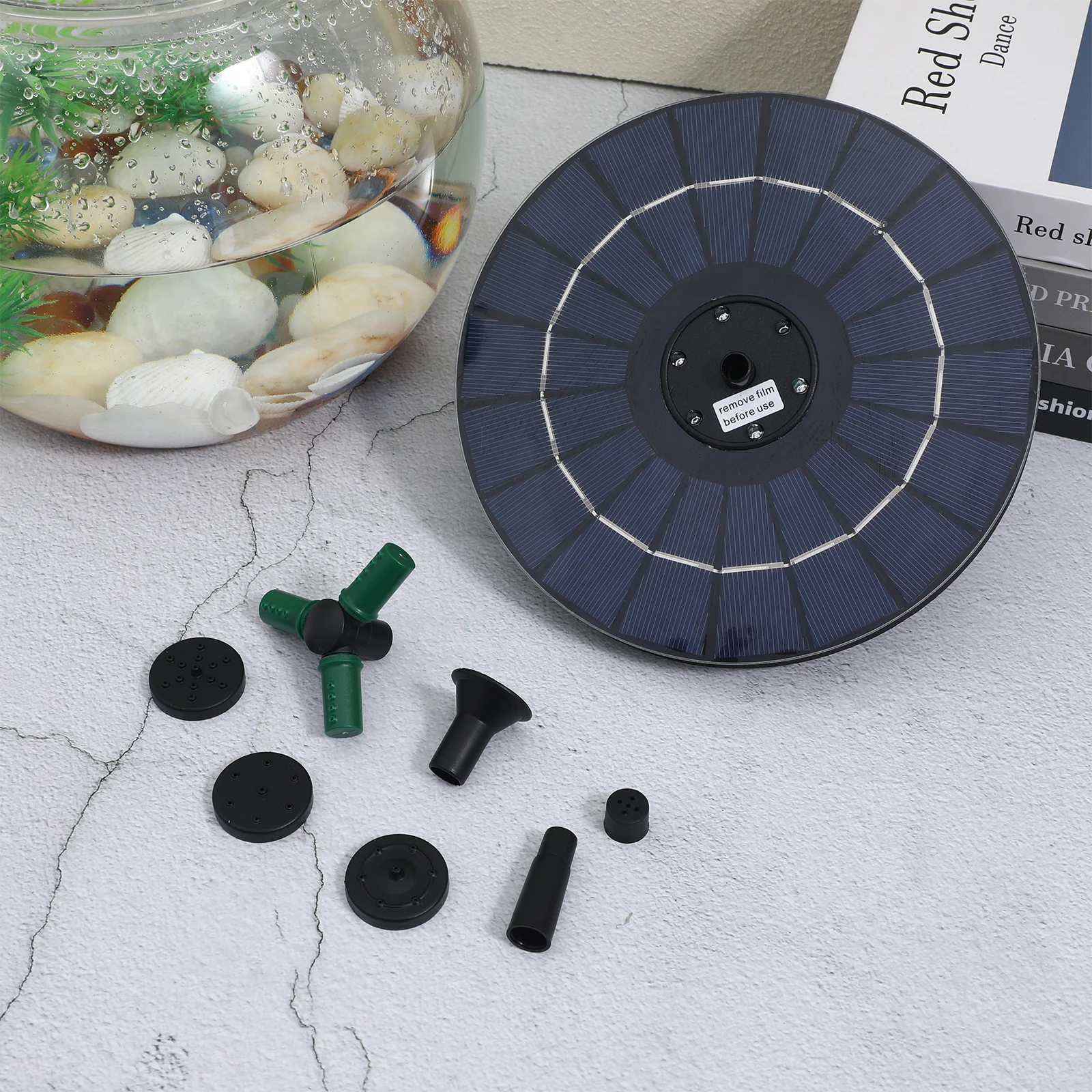 

Solar Fountain Pump Solar Powered Floating Water Fountain with Multicolor Lights for Elegant Outdoor Decoration