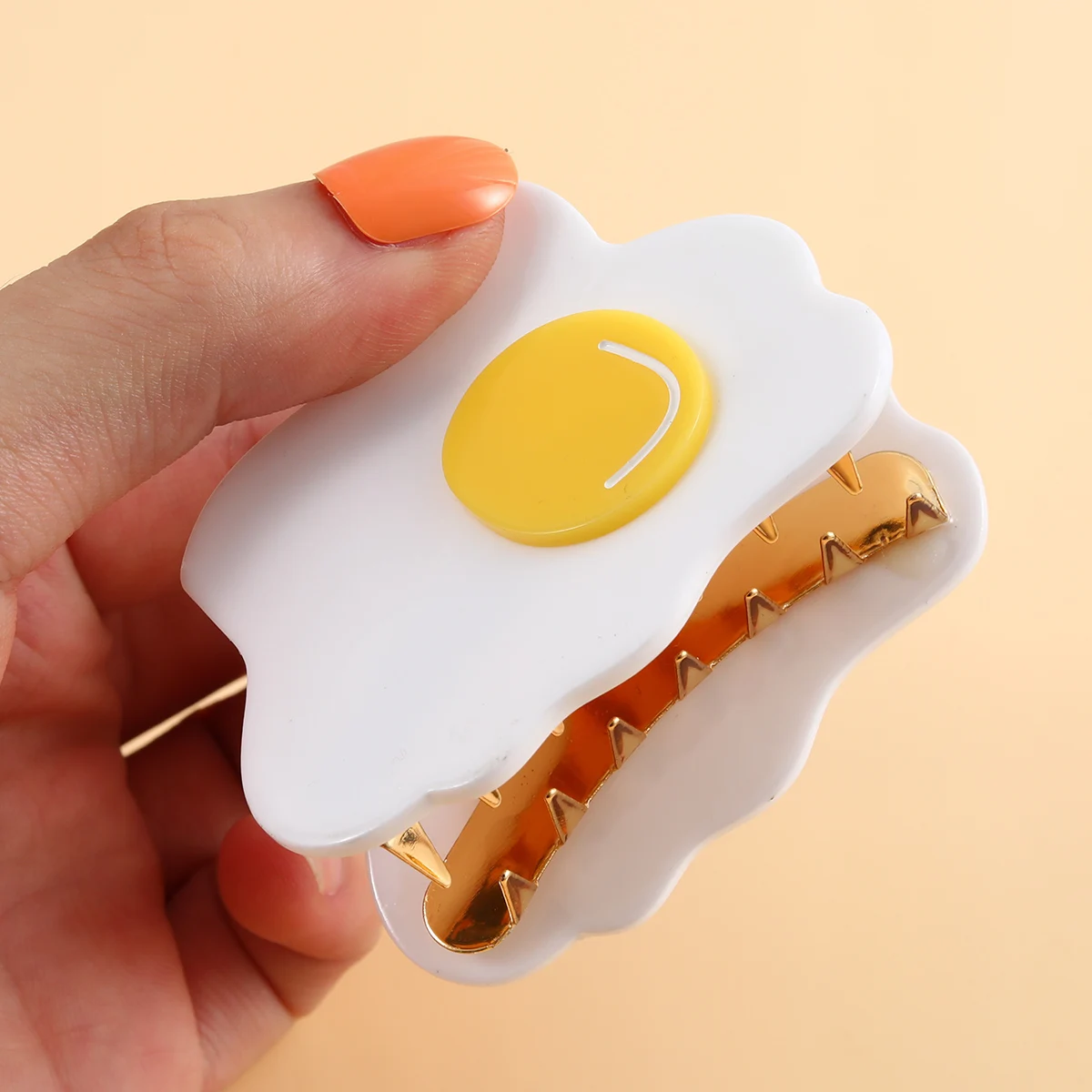Acetate Egg Shaped Hair Claw Clips, Nonslip Hair Clips For Women, Strong Hold Hair Accessory For Thick, Thin And Other Hair Type