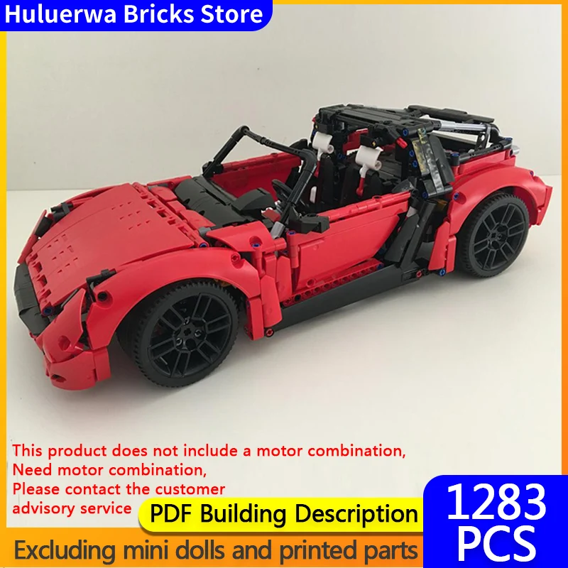 

Модель скоростного гоночного автомобиля MOC, строительные кирпичи, родстер, купе B, модель модульной технологии, подарки, праздник, сборка, детские игрушки, костюм