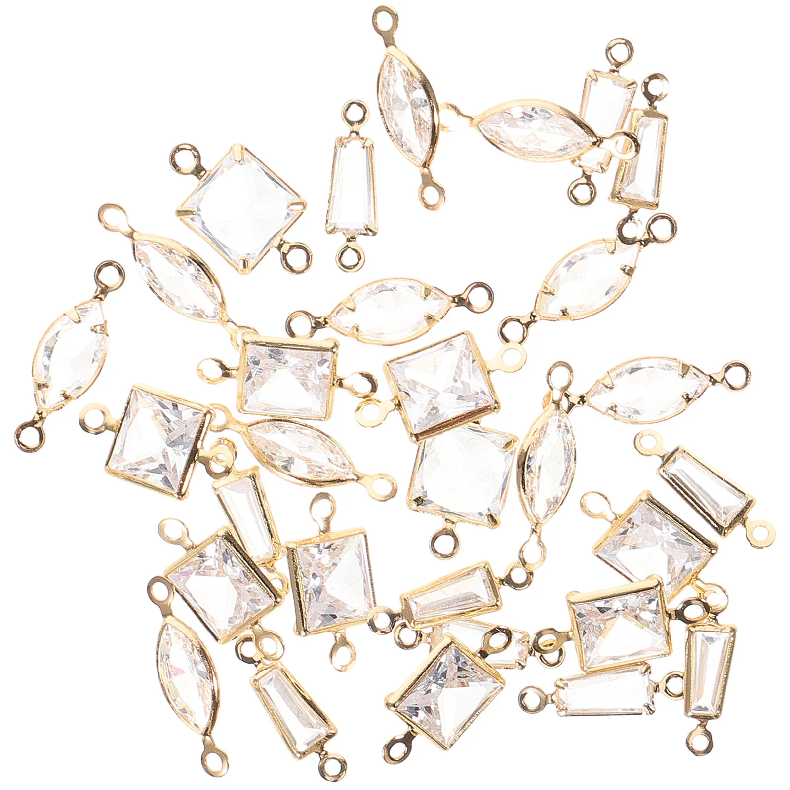 

30Pcs Jewelry Charms Connectors Small Metal Pendants for DIY Necklace Bracelet Earrings Making Supplies Jewelry Findings