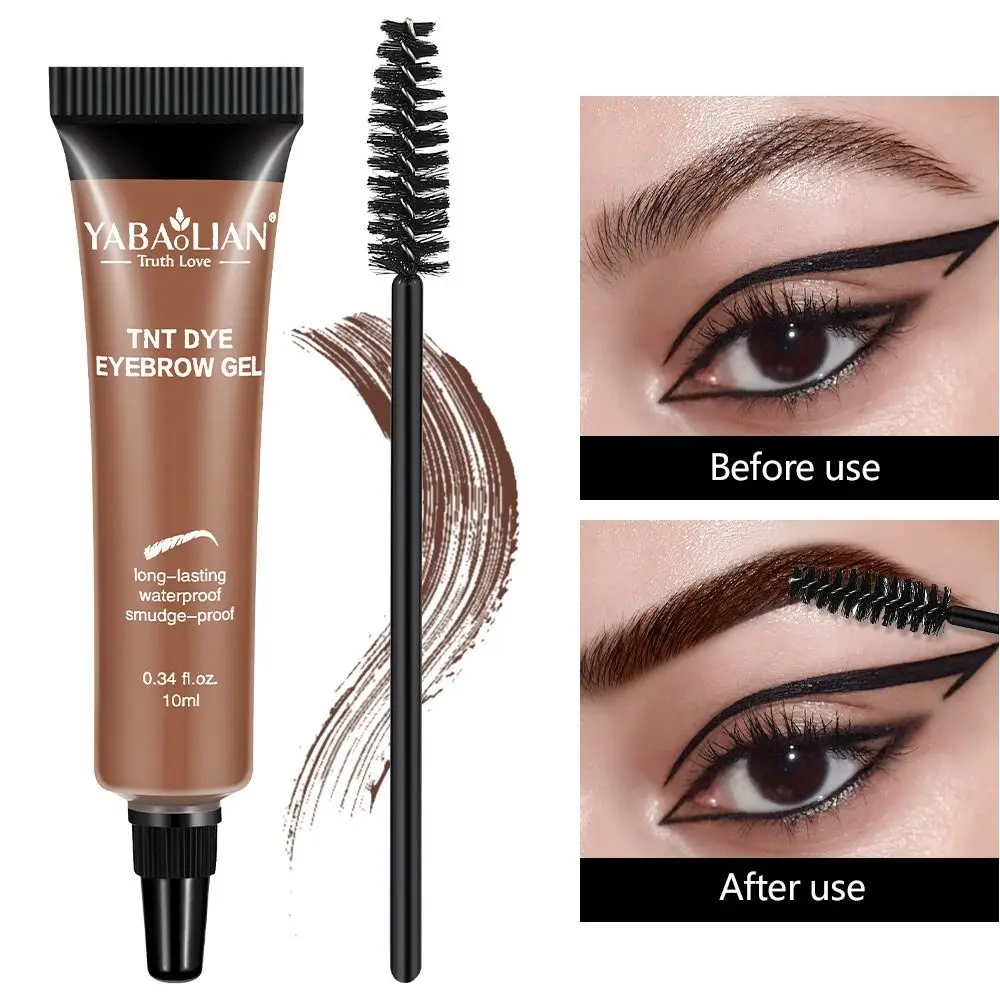 

Makeup 6 Colors Eyebrow Cream Quick Drying Long Lasting Eyebrow Enhancer Natural Sweat-Proof Eyebrows Paint Cosmetic