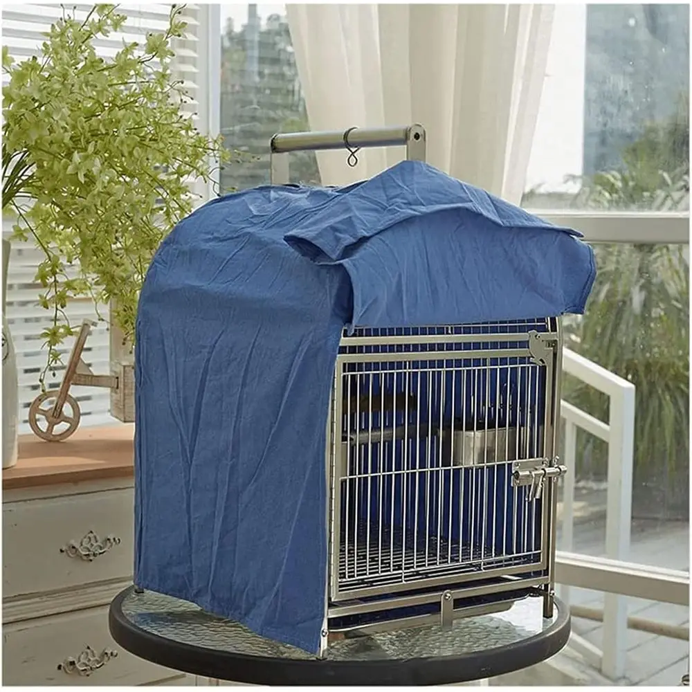 

Большая переносная клетка для птиц из нержавеющей стали с ручкой, идеально подходит для разведения и декоративных попугаев