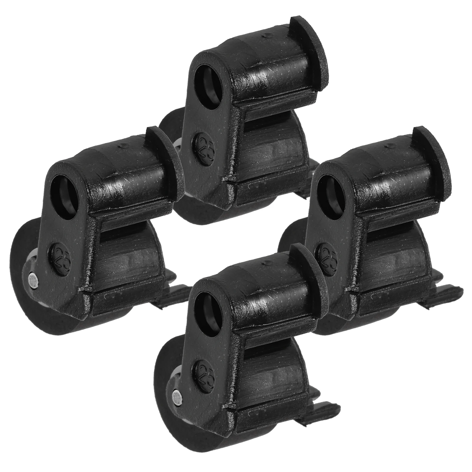 

4pcs Pinch Roller for Recorder Radio Audio Cassette Deck Replacement Bearing Pulley Machine Rubber Plastic Compact Size for Old