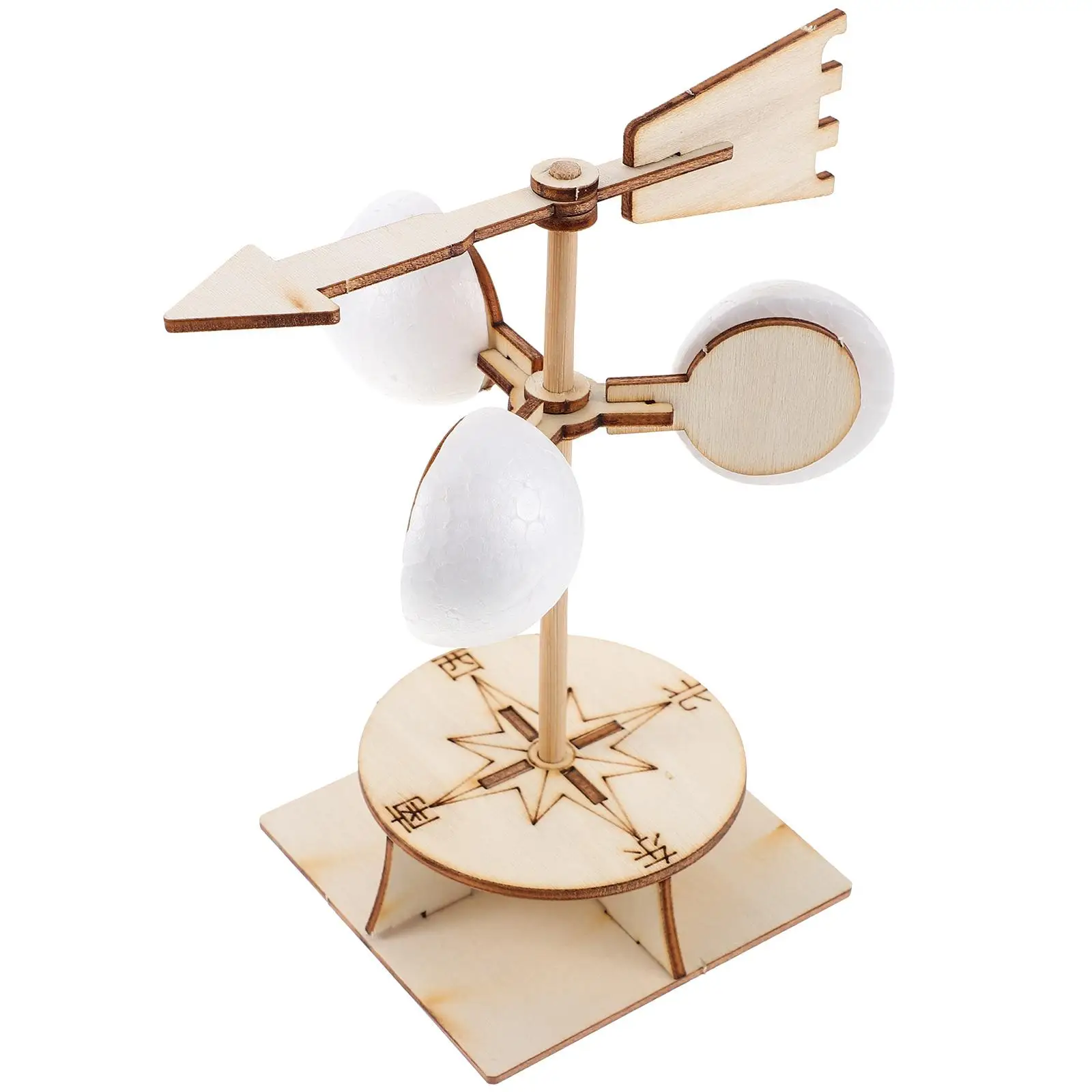 

DIY Wind Vane Assemble Playthings Kits Toy Educational Engineering Experiments Household Science Projects Materials Safe