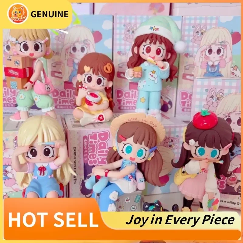 

Genuine Milay Daily Times Series Blind Box Trendy Peripheral Kawii Toys Mystery Box Milay Decoration Surprise Birthday Kid Gifts