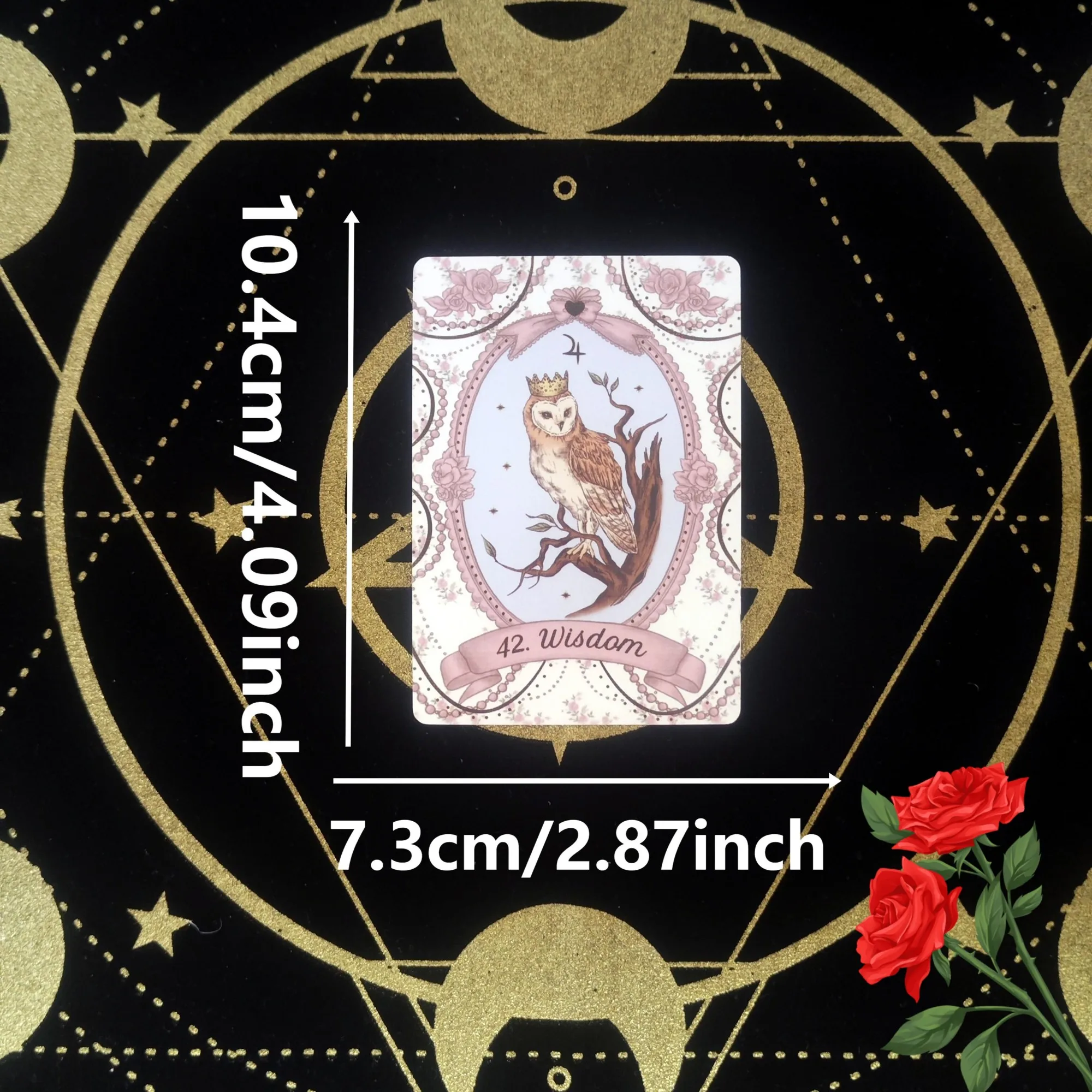 The Rosebelle Oracle cards A 65 Cards English Version Tarot Deck Divination Party Divination Edition Deck Board Playing Games