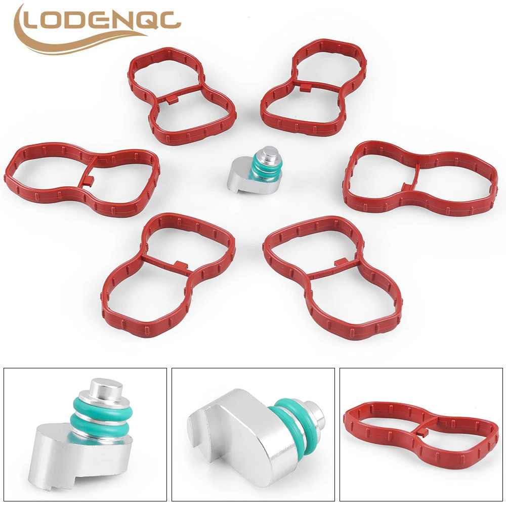 

11617811909 Intake Manifold Swirl Flap Blanking Plug + Gasket Set Kit For BMW N57N N57Z 3.0d LC102536