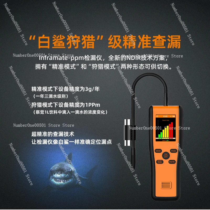 Leak Detector, Auto Repair Gree Air Conditioner Refrigeration Maintenance Halogen Refrigerant Snow Leak Detector