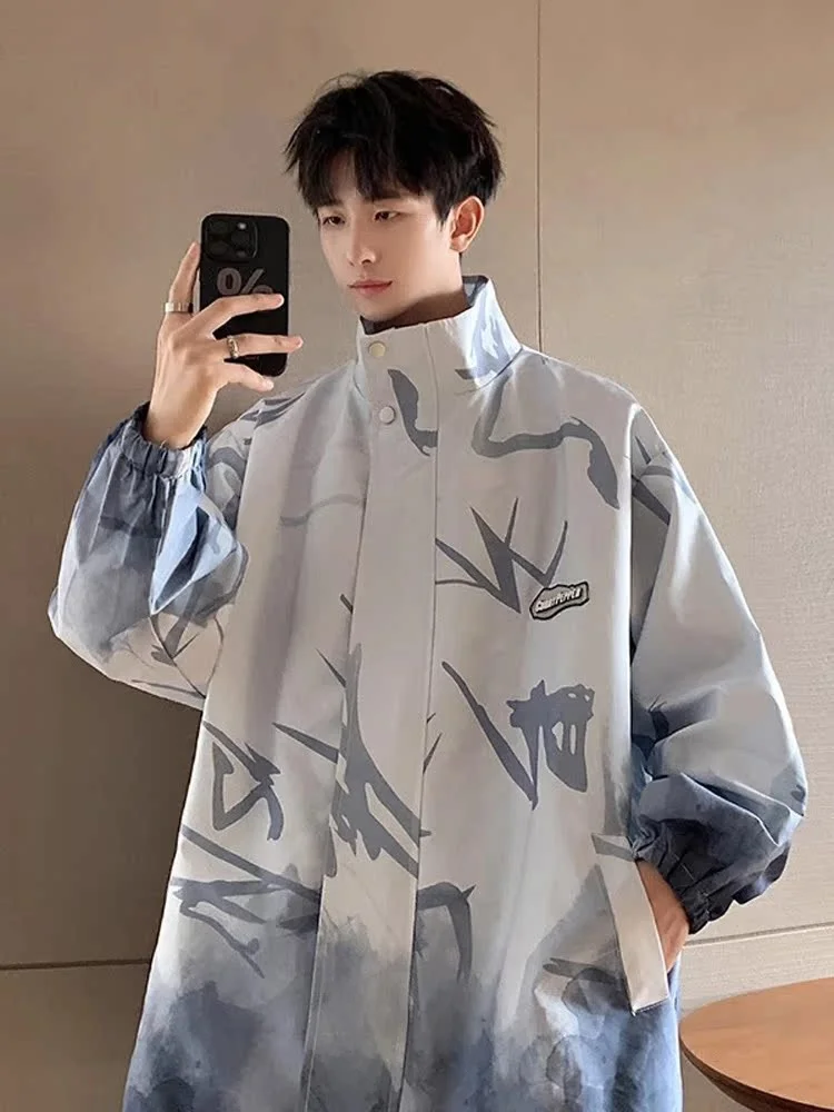 

Мужская ретро-куртка Sli Youthful Flight Jaet в американском стиле, с воротником-стойкой, рабочая одежда, верхняя одежда для весны и осени, полиэстер