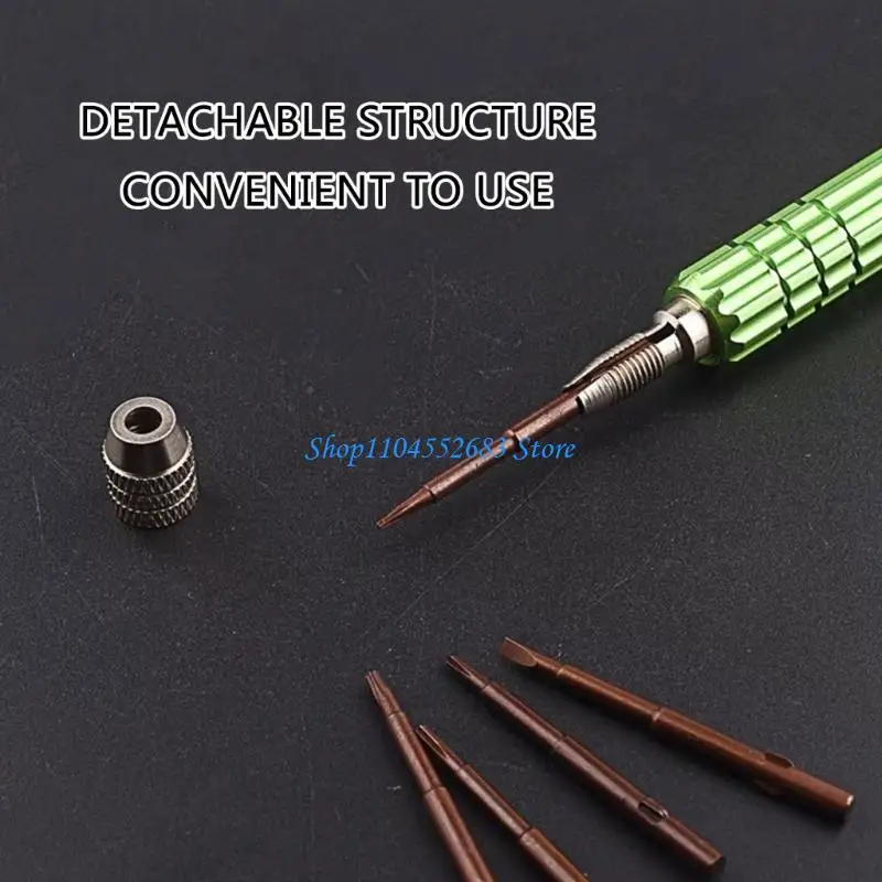 

Y6GD 5 in 1 Pocket Screwdriver Set for Precisions Repair Work on Laptops and Gadgets