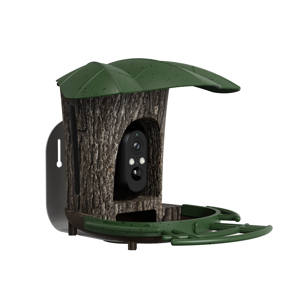 RS1 Bird Identification Camera Waterproof 2MP 6W Solar Panel 4G SIM Card WIFI Wireless AI Smart Bird Feeder with Watching Cam