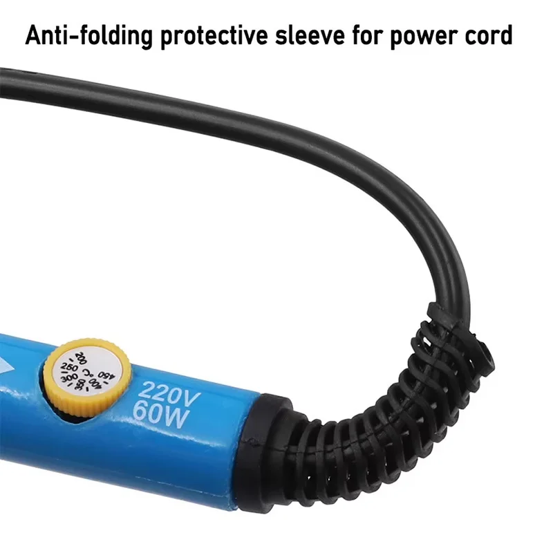 قابل للتعديل درجة الحرارة الكهربائية سبيكة لحام 110 فولت/220 فولت 60 واط لحام الحديد القصدير المهنية القصدير لحام الكهربائية القصدير لحام الحرارة Pe