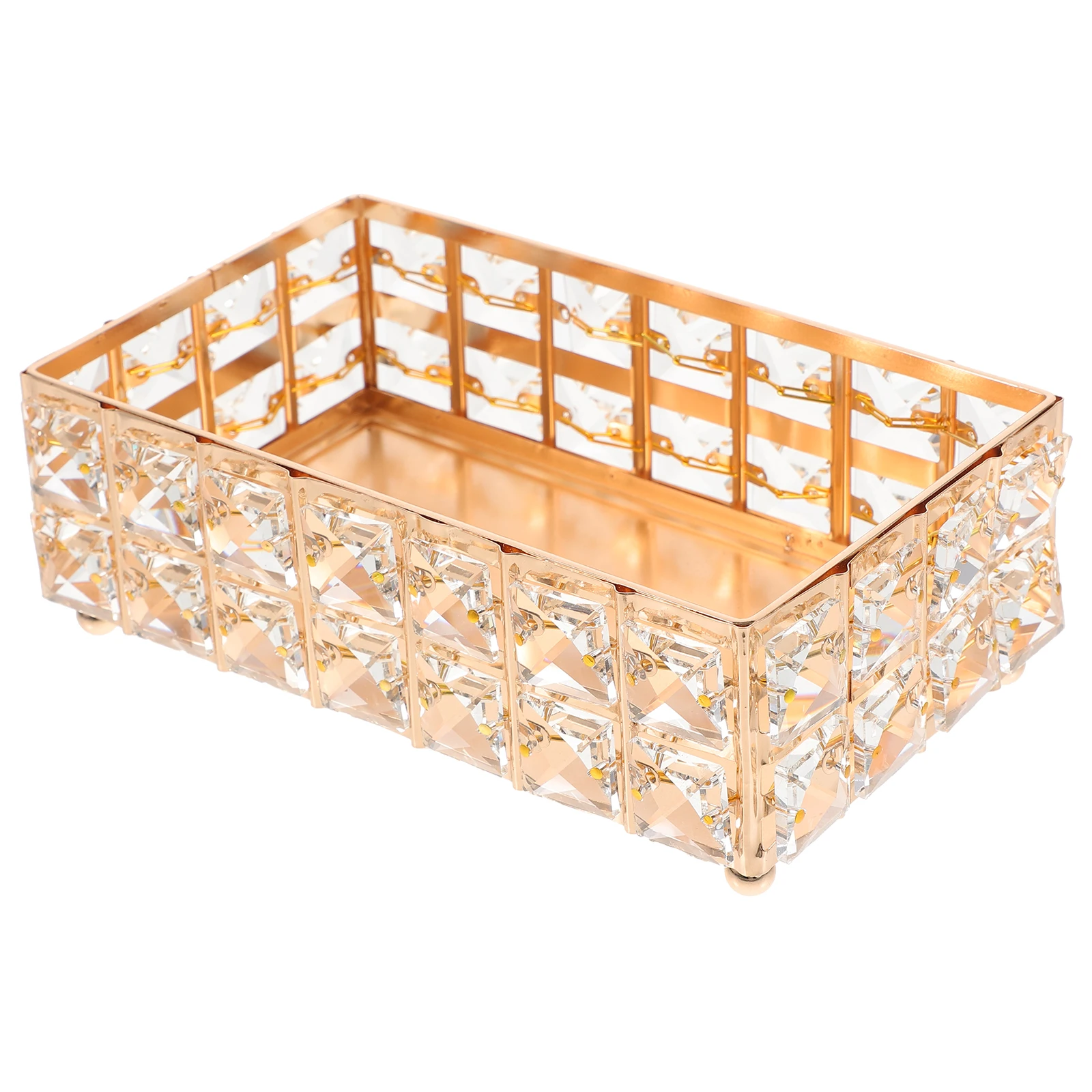 

Perfume Lipstick Gold Bathroom Snack Trays Makeup Organizer Decorative Perfume Tray Crystal Household