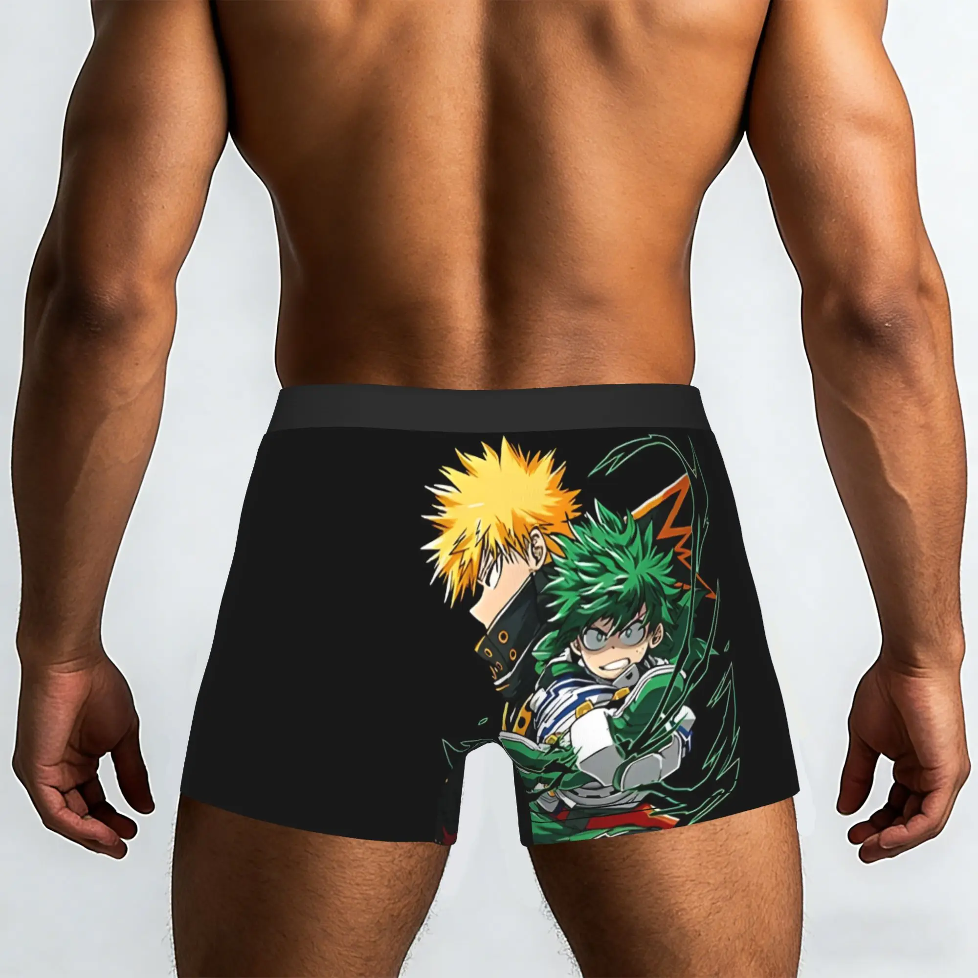Real Heroes Bandai My Hero Academia Underpants Homme Panties Male Underwear Print Shorts Boxer Briefs