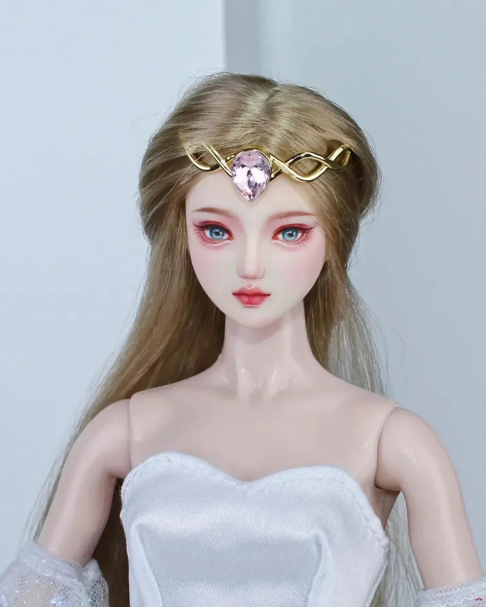 1/6 doll accessories / doll jewelry metal zircon stone necklace crown for 30cm Xinyi Fr2 blyth ST BJD BB doll