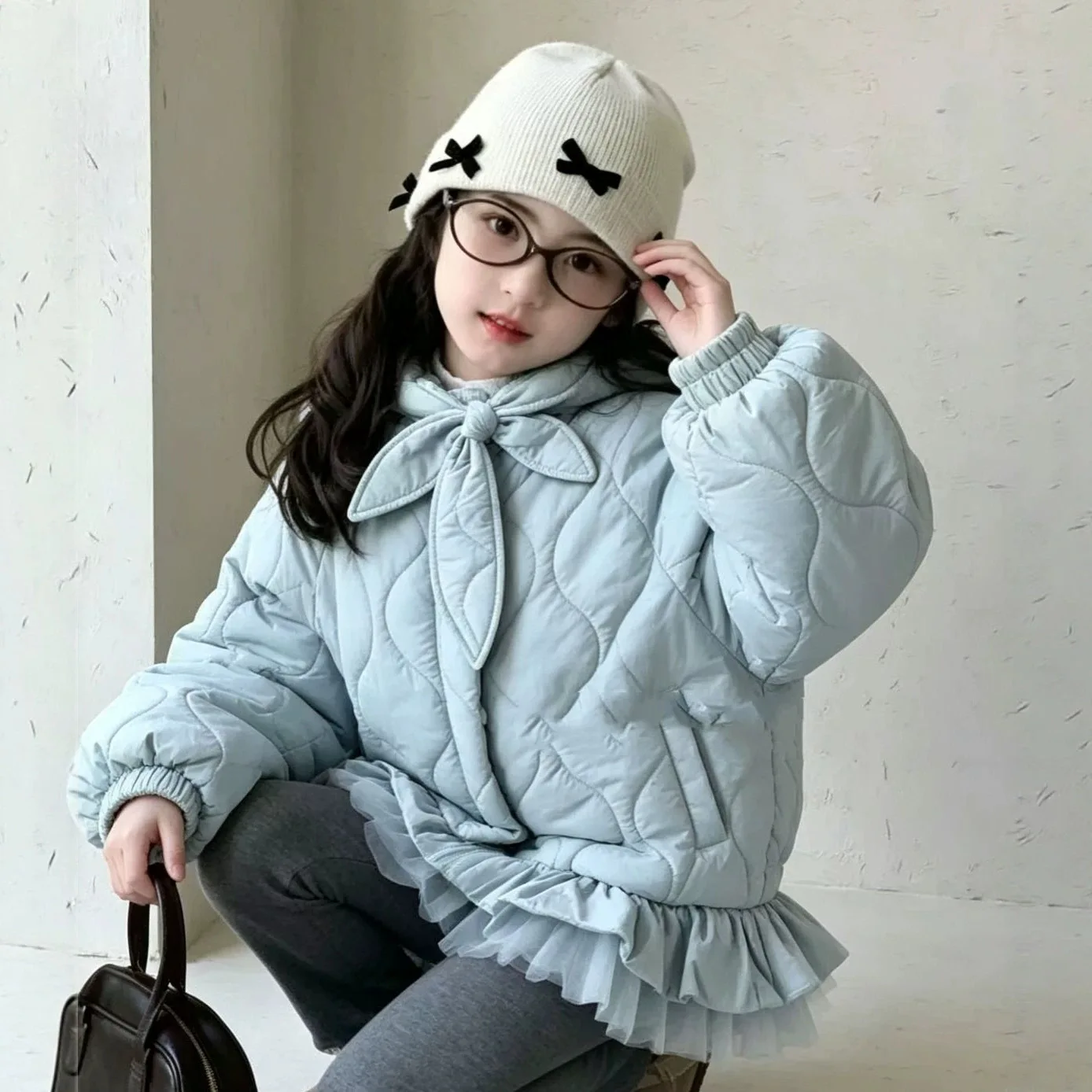 Kids Girls Jacket Cotton Fleece Thick Padded Coat Padded Jacket One Piece For Winter 2026 Winter New