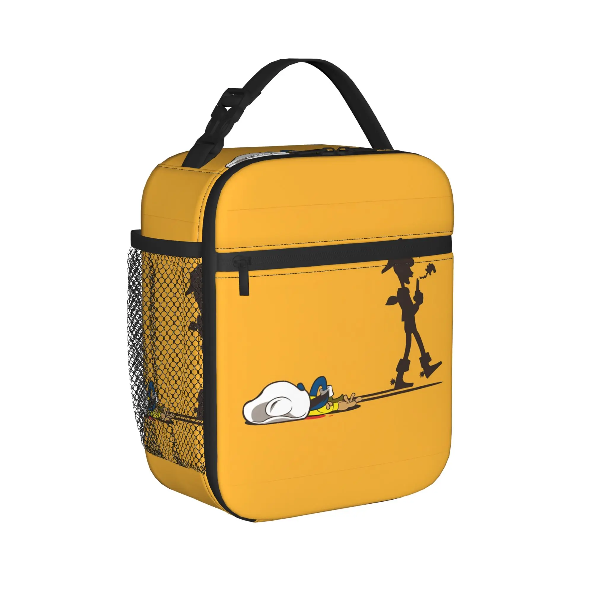 Lucky Luke Cartoon Comics Lunch Bag  Office Lunch Box For Adult Leisure Graphic Thermal Lunch Bags Oxford Portable Cooler Bag