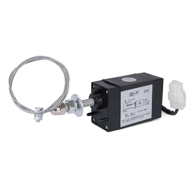 Diesels Engine Stop Solenoid Stoppage Control 12V/24V Electric Valves Suitable for Energy Saving Motor Management Safety