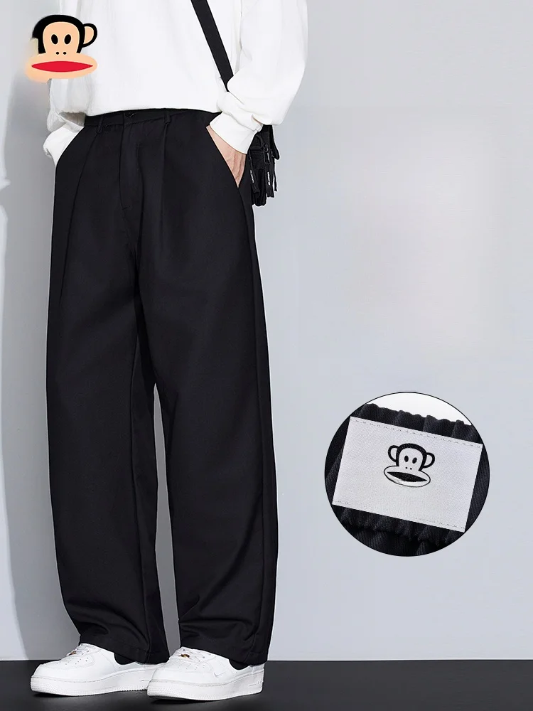 

Мужские повседневные брюки Paul Frank свободного кроя с широкими штанинами, осенние спортивные брюки прямого кроя, удобные, свободные, модные, брендовые