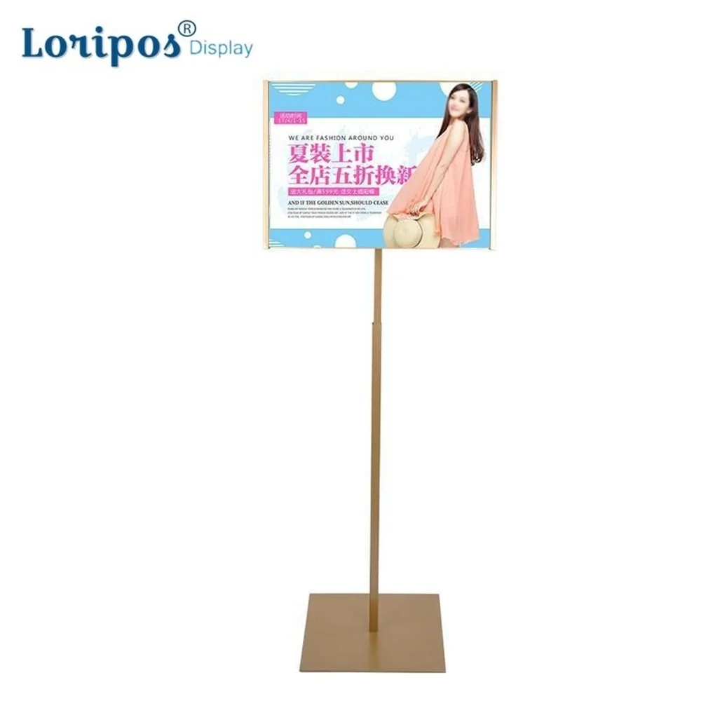 Vertical Horizontal Rotational Poster Frame A3 Floor Stand Advertising Banner Rack Kt Board Holder Restaurant Door Menu Display