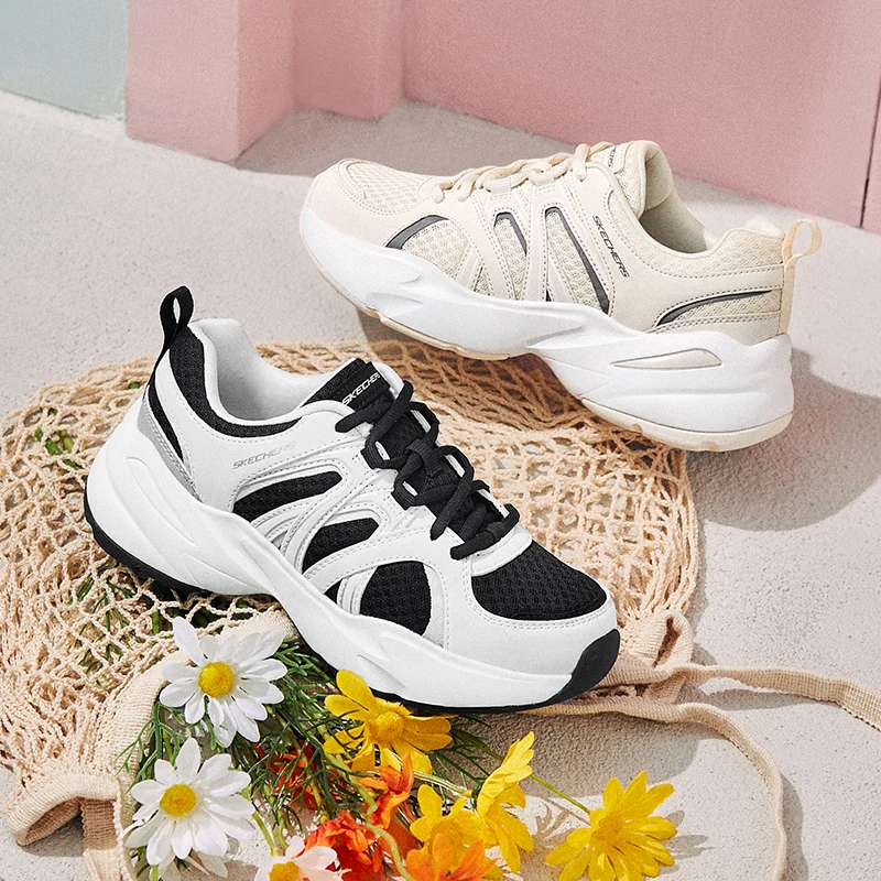 

Skechers 2024 New Women Shoes Women's Fashion Chunky Shoes Shock Absorption Lightweight Outdoor Sports Sneakers zapatos mujer