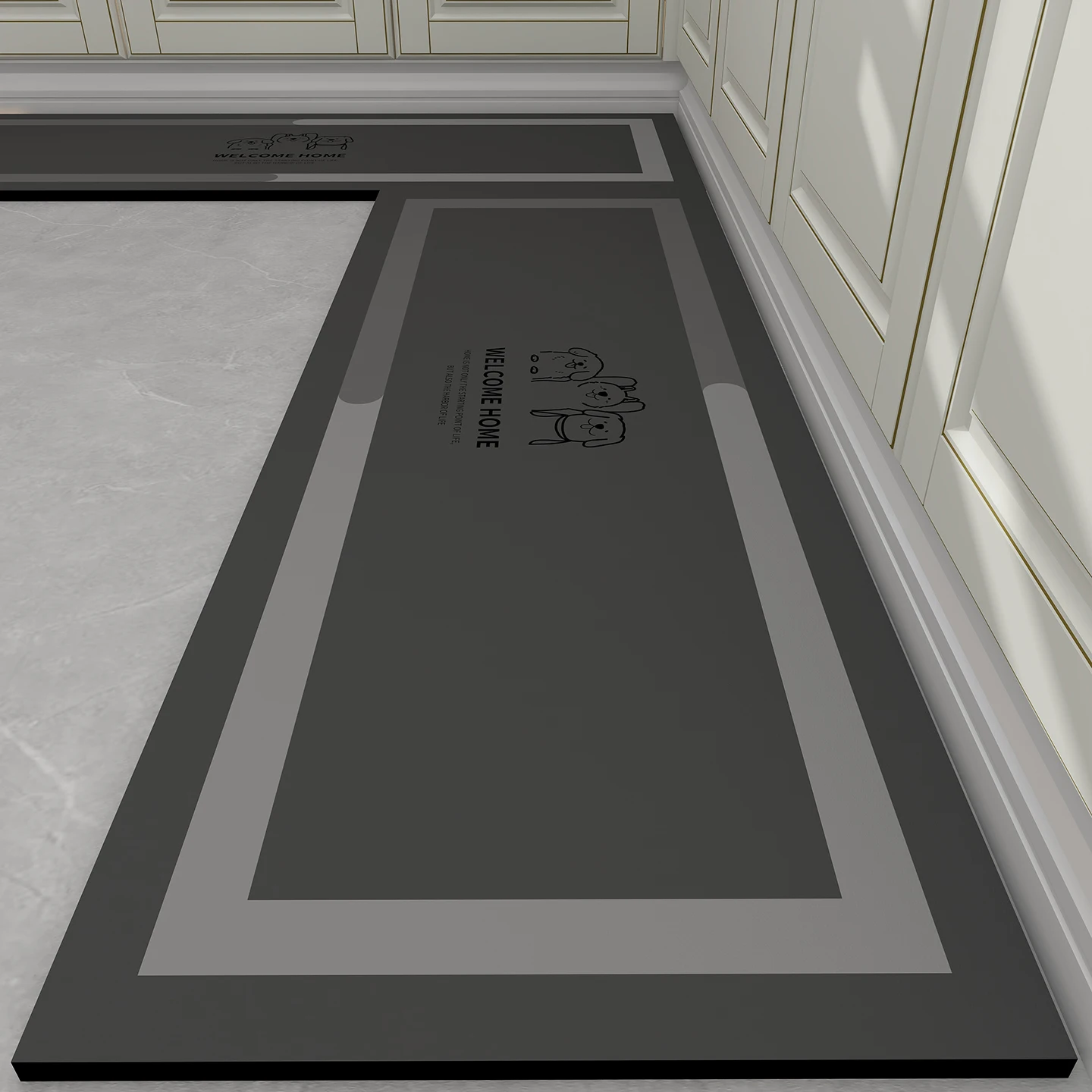 

Rug for Kitchen Pvc Leather Waterproof Floor Mat Oil-Proof Non-slip Foot Mats Home Decor Long Carpet שטיח למטבח Tappeto Cucina