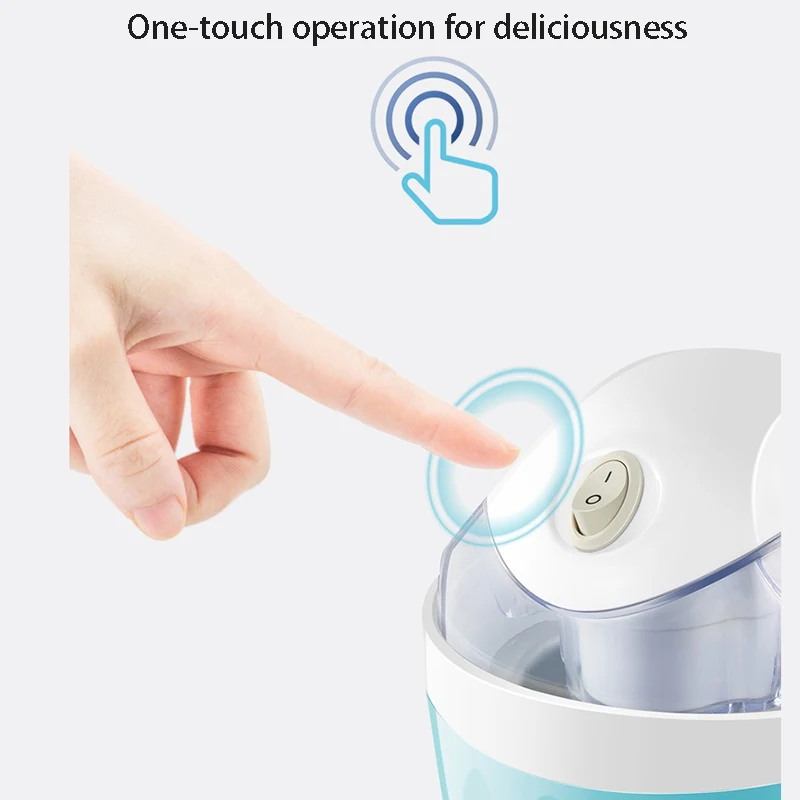 Image 6: Machine à crème glacée électrique portable, machine à crème glacée DIY, machine à yogourt glacé, smoothie, milkshake, 500 ml
