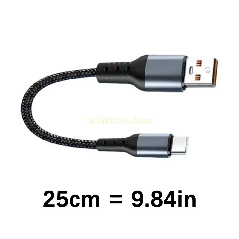 F62C 66W быстрая зарядка кабель данных 90 градусов изгиба кабеля мобильного телефона USB для типа C/Type C к короткому кабелю C