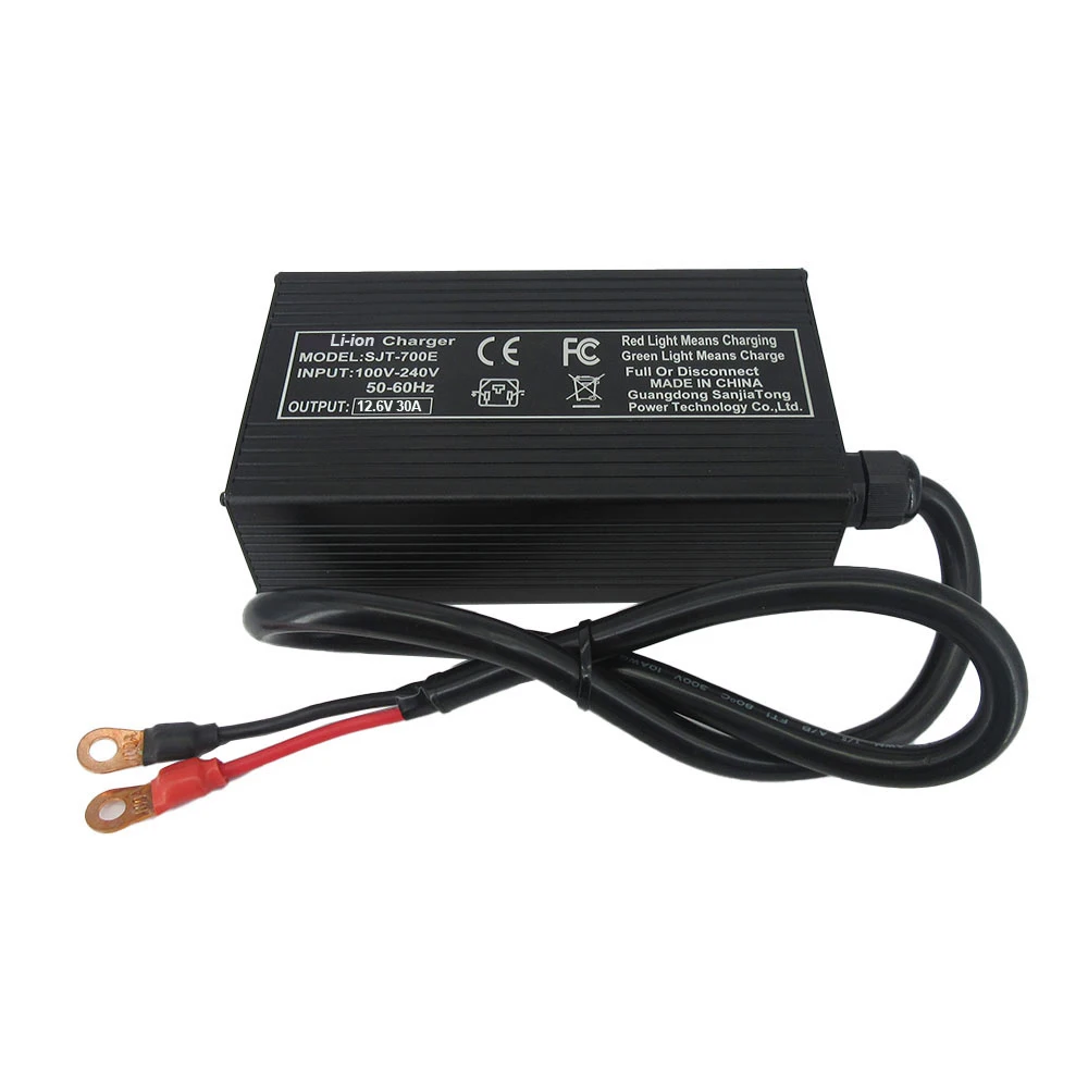 12V 30A Charger 12.6V Li-ion Fast Chargers For 3S 11.1V 10.8V 12 Volt Lithium Energy Storage RV UPS Solar Golf Cart Battery